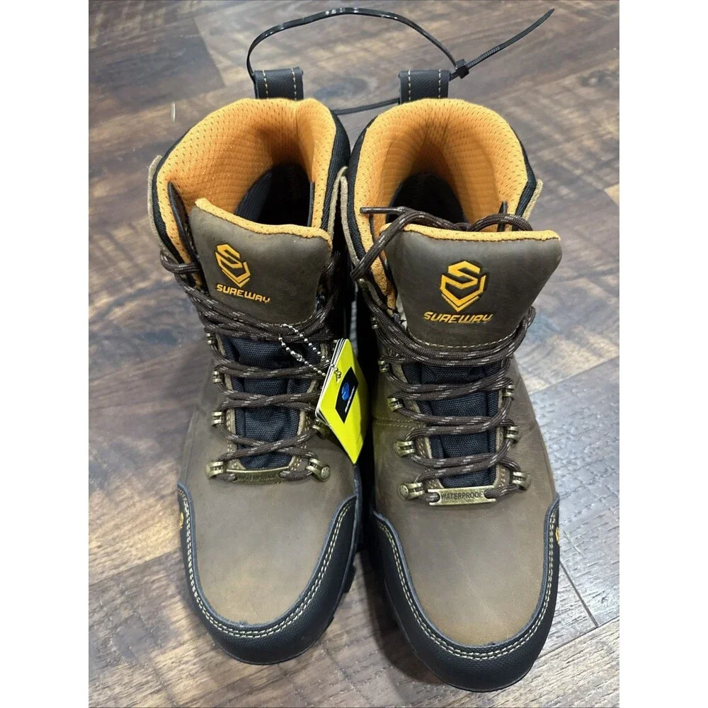 Sureway N629-WP Work Boots Men’s 12 Leather Waterproof Slip-Resistant New